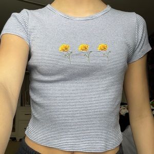 brandy melville floral top